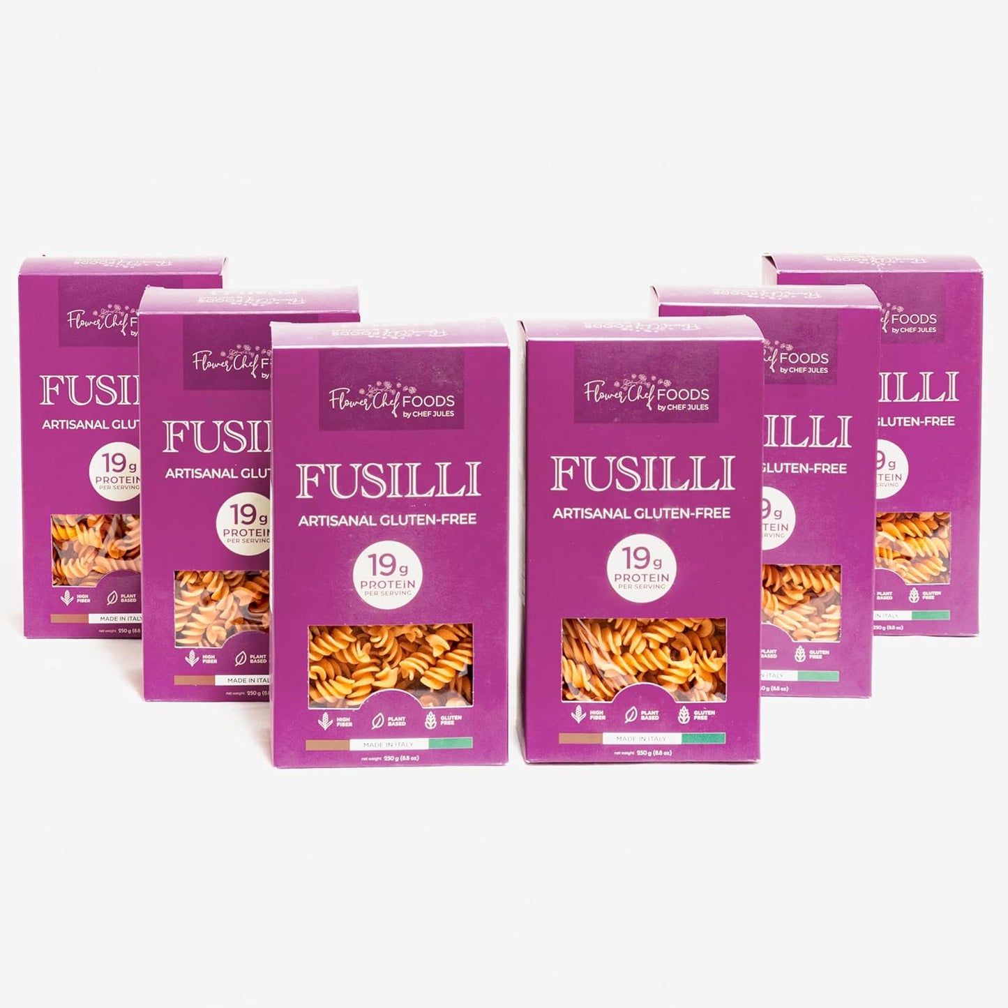 Artisanal Gluten Free & High Protein Pasta - Fusilli - 6 pack